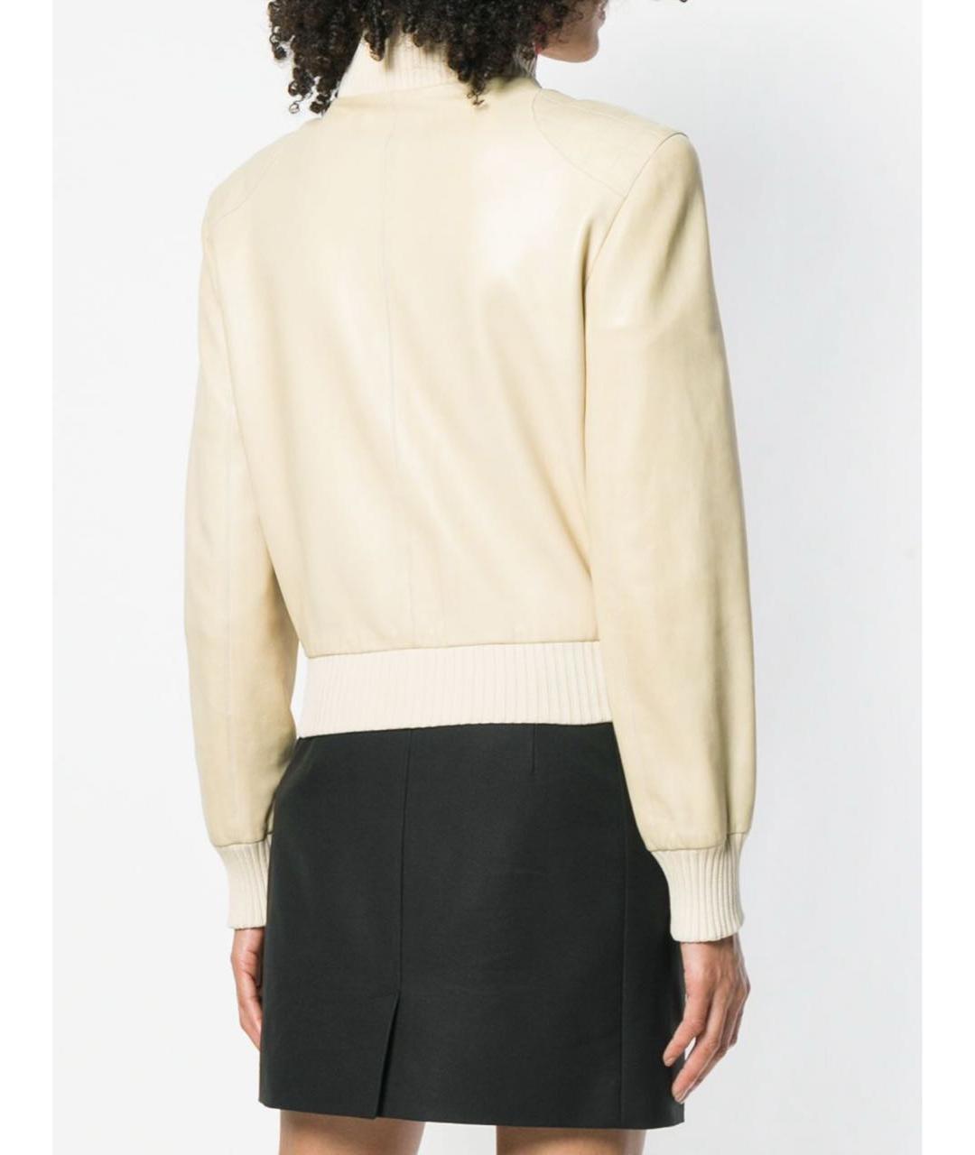 CHANEL Бежевая кожаная куртка, фото 7