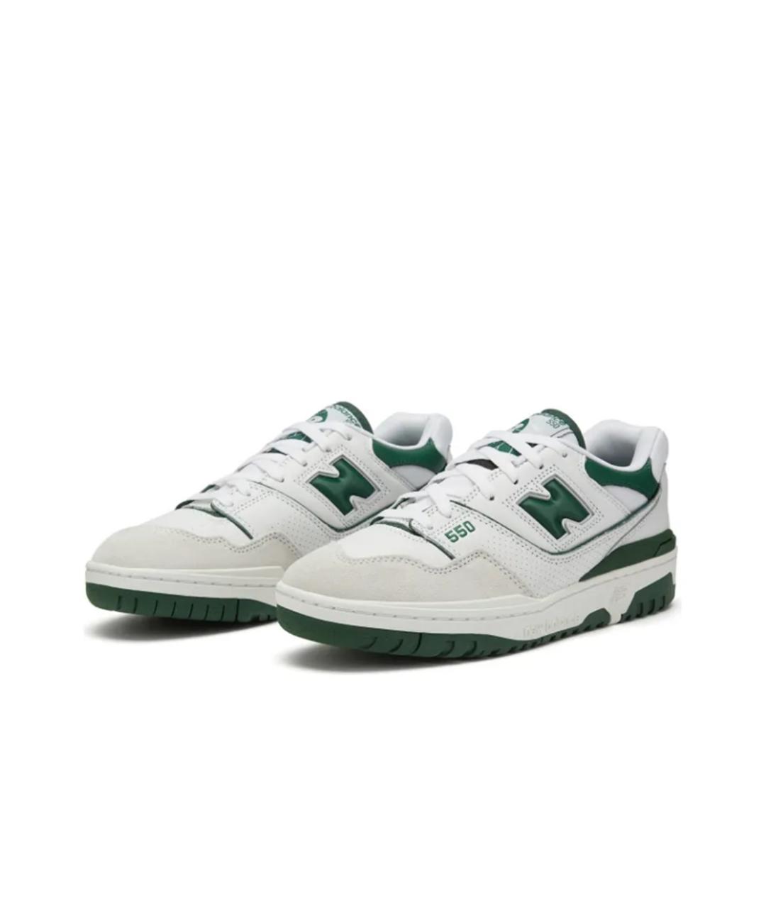 NEW BALANCE Белые кожаные кроссовки, фото 2