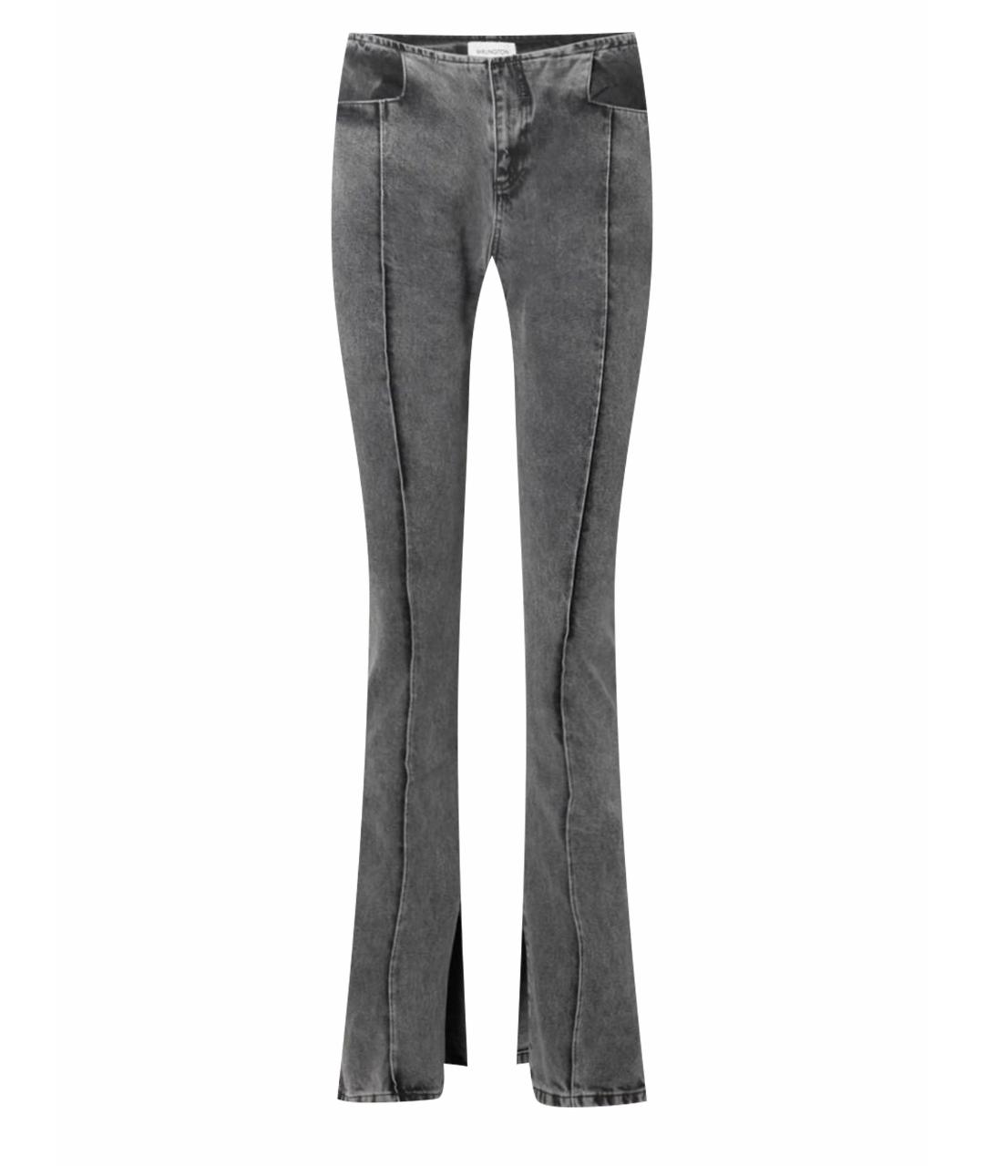 16ARLINGTON Серые хлопковые джинсы клеш, фото 1