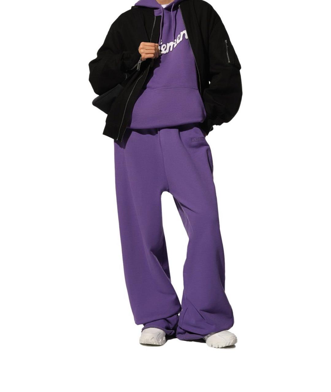 VETEMENTS Фиолетовые повседневные брюки, фото 2