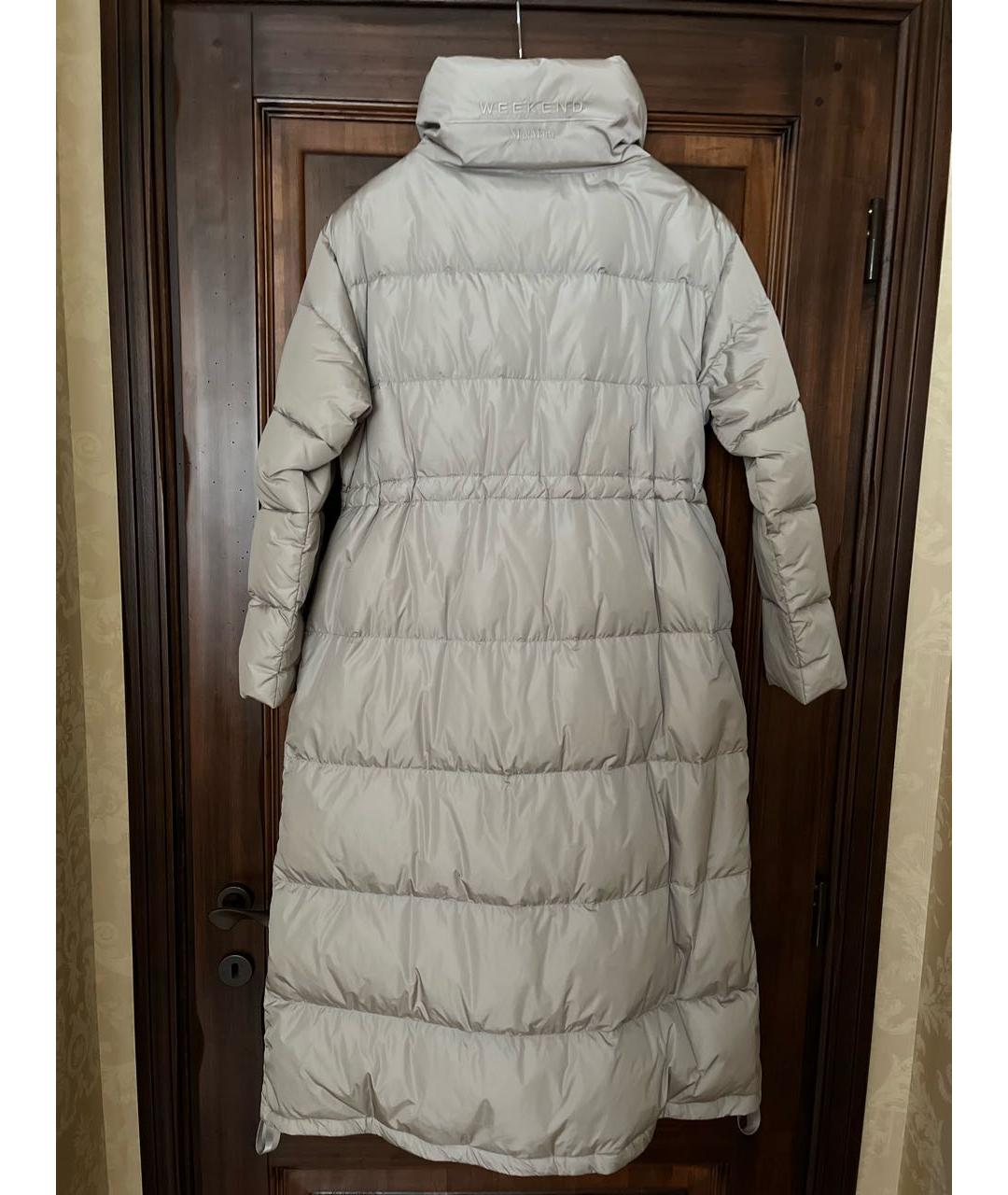 WEEKEND MAX MARA Серый полиамидовый пуховик для женщин – купить