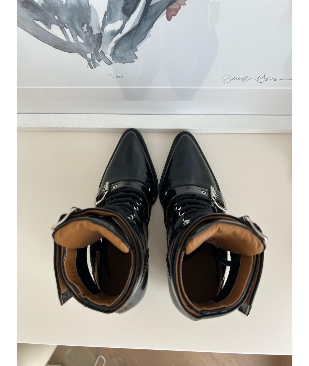 CHLOE Черные кожаные ботинки, фото 3