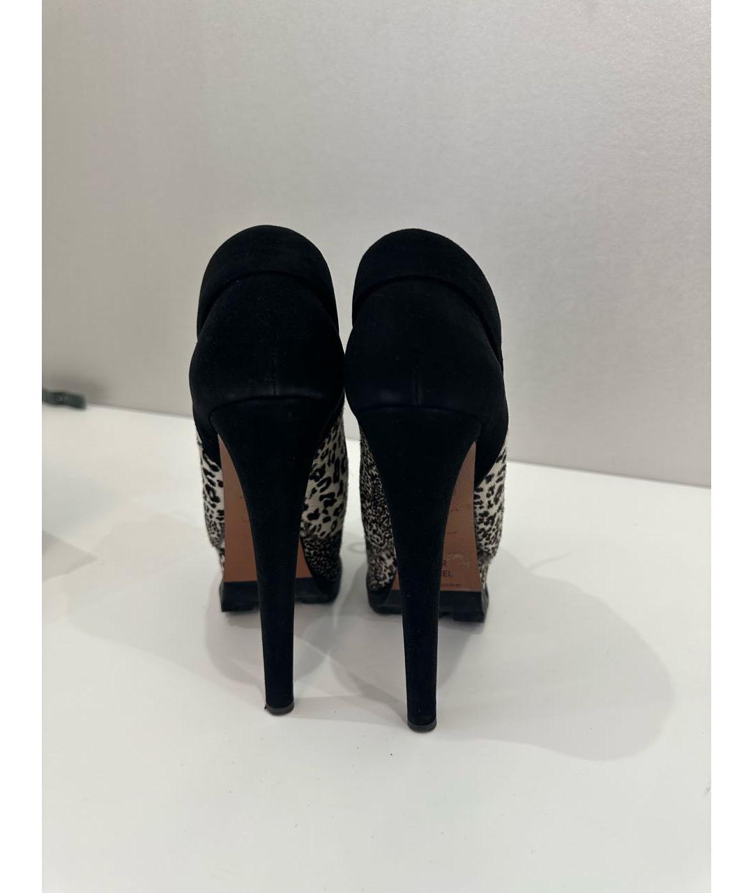 ALAIA Черные кожаные ботильоны, фото 3