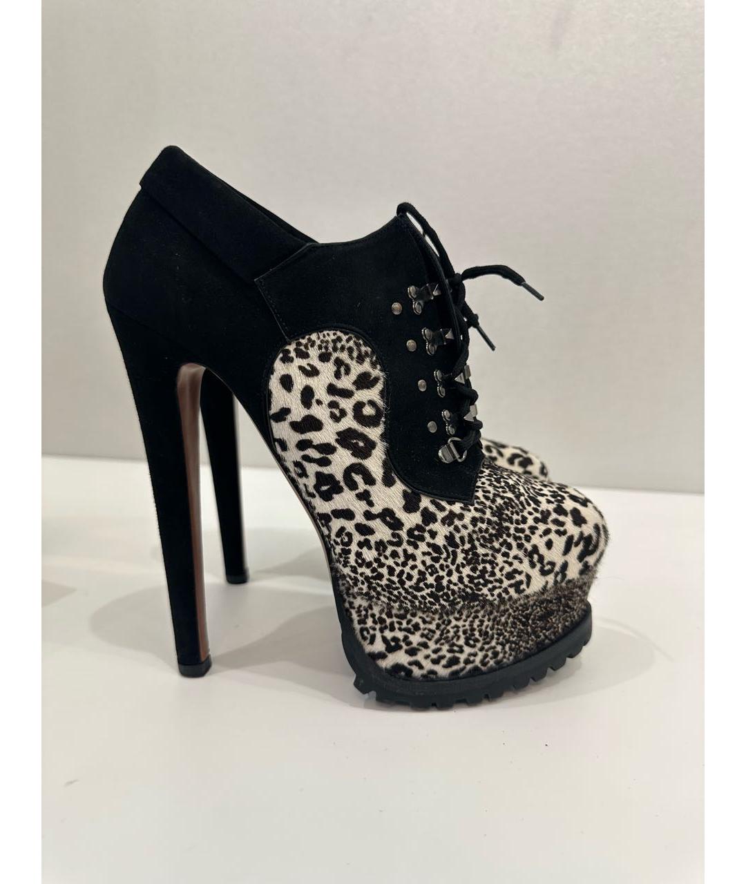 ALAIA Черные кожаные ботильоны, фото 6