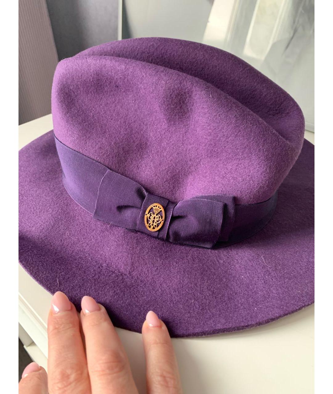 EMILIO PUCCI Фиолетовая шерстяная шляпа, фото 4