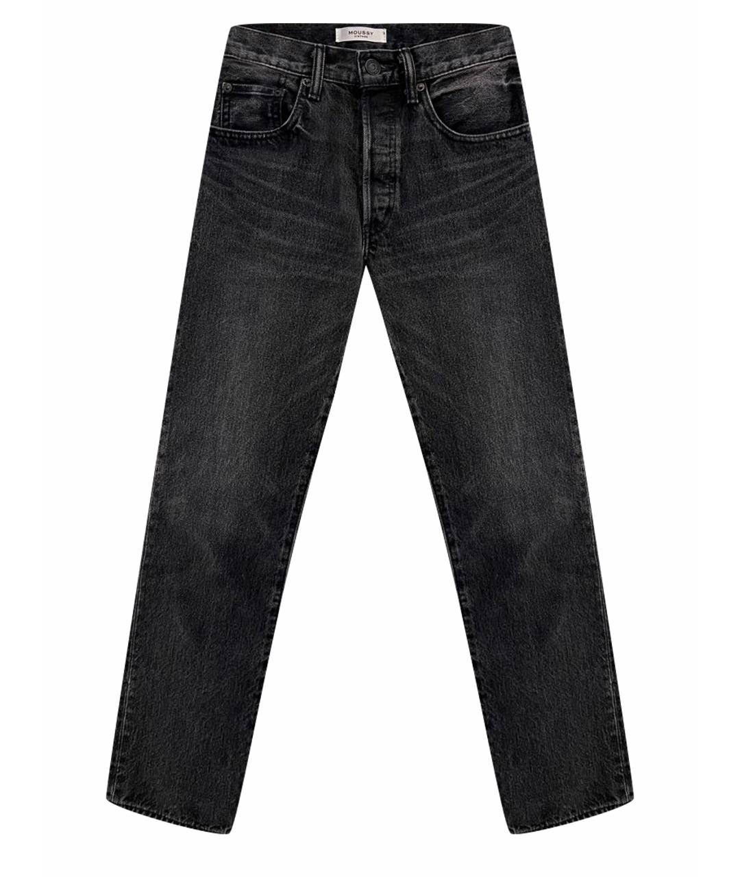 MOUSSY VINTAGE Серые хлопковые прямые джинсы, фото 1