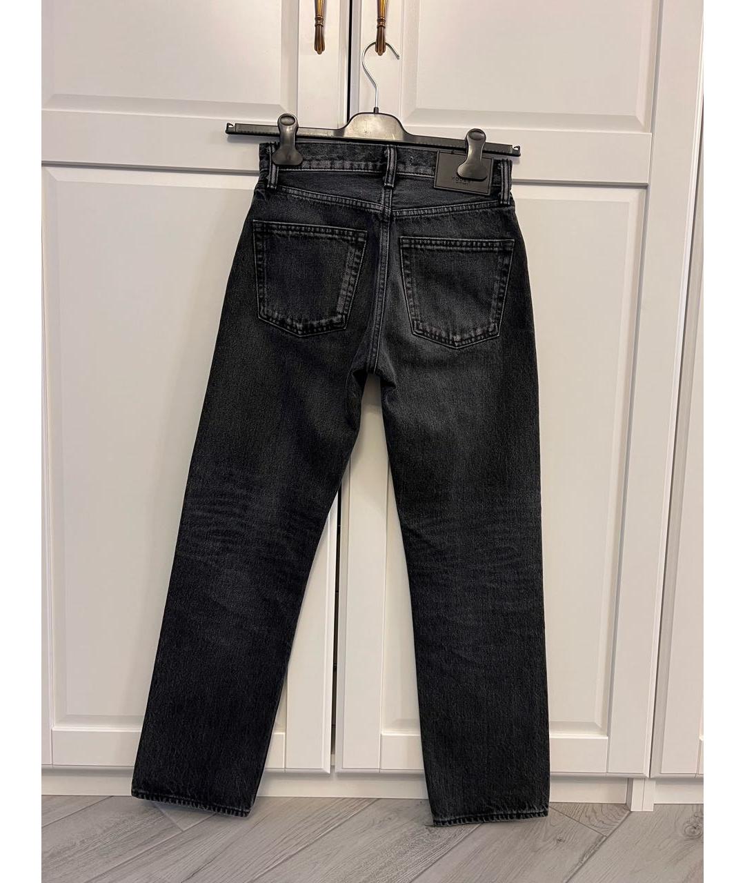 MOUSSY VINTAGE Серые хлопковые прямые джинсы, фото 2
