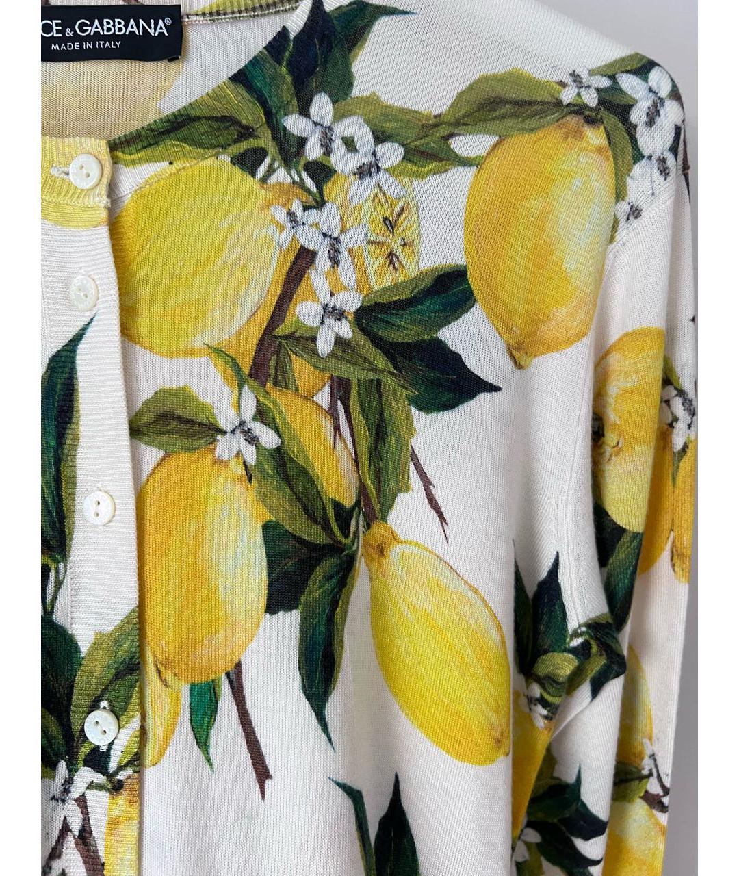DOLCE&GABBANA Желтый кардиган, фото 4
