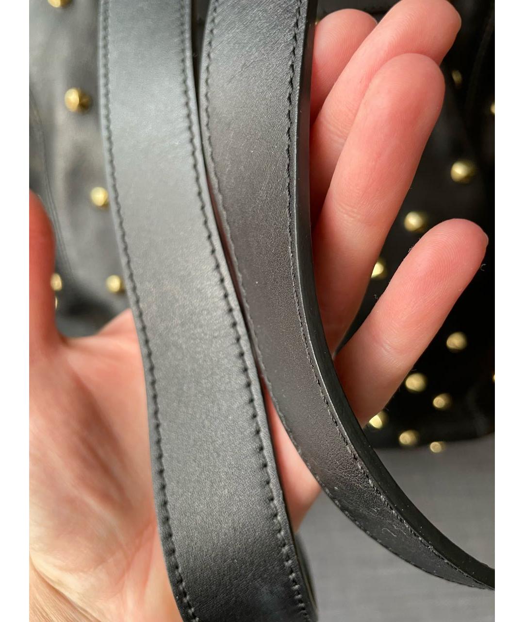 ALEXANDER MCQUEEN Черный кожаный рюкзак, фото 7