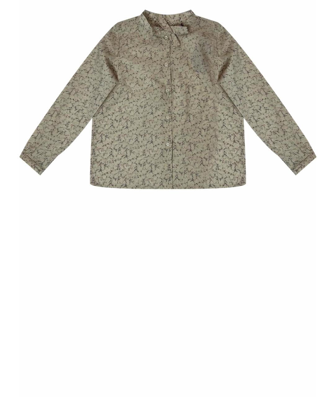 BONPOINT Бежевая хлопковая рубашка/блузка, фото 1