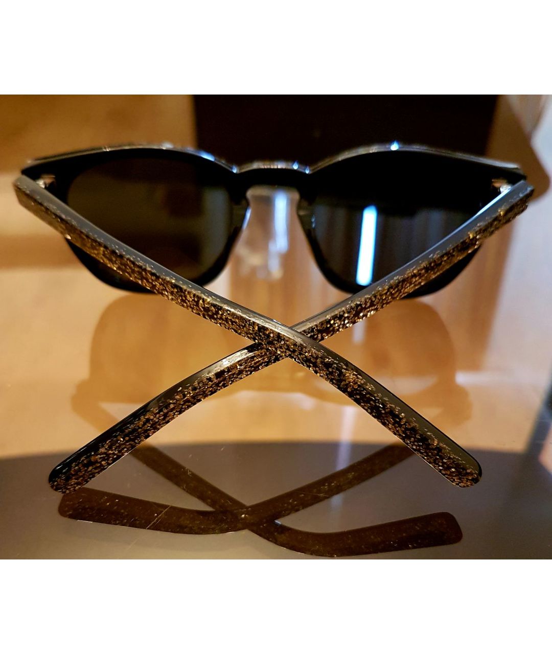 SAINT LAURENT Черные пластиковые солнцезащитные очки, фото 6
