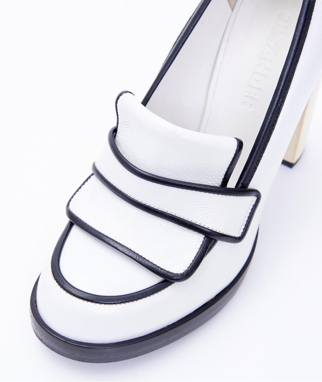 JIL SANDER Белые кожаные туфли, фото 5