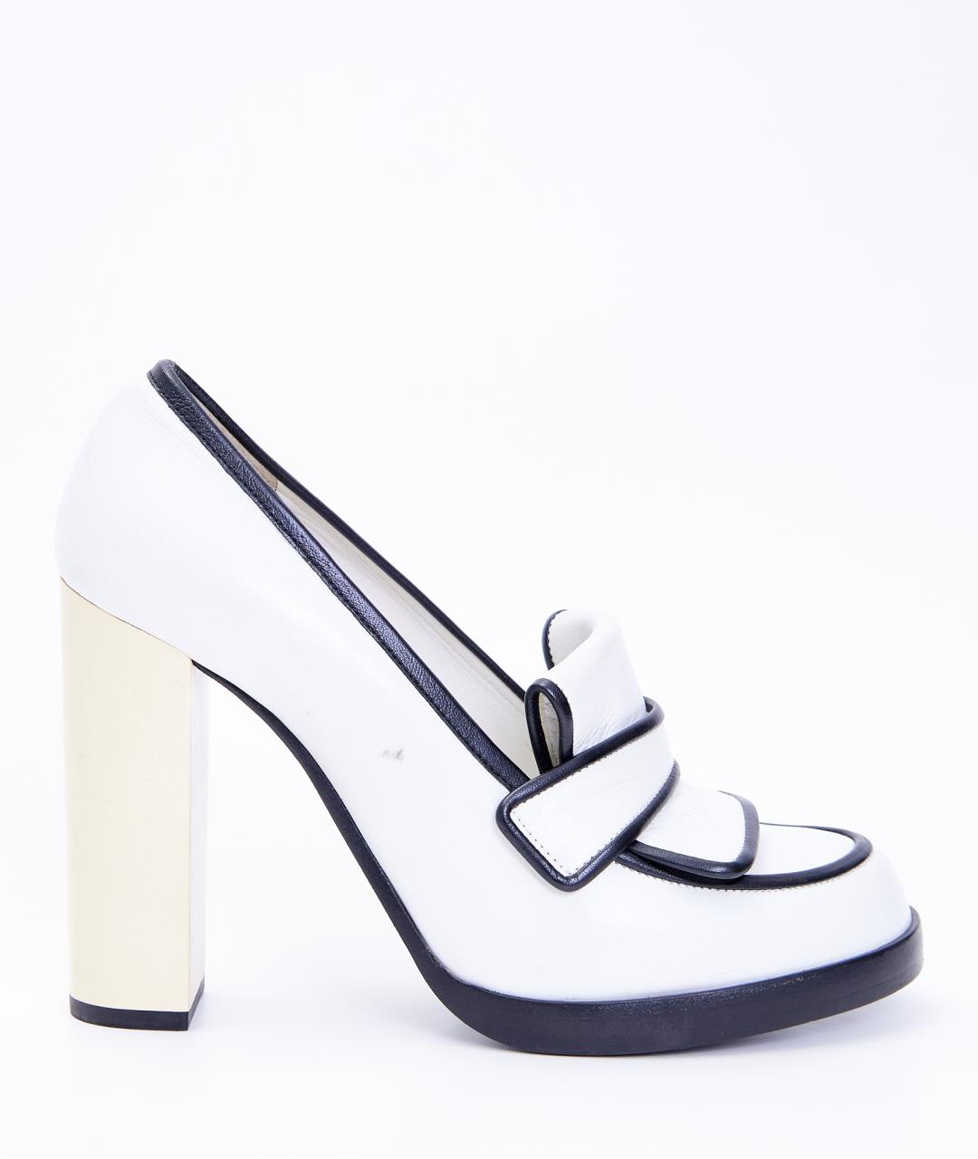 JIL SANDER Белые кожаные туфли, фото 7
