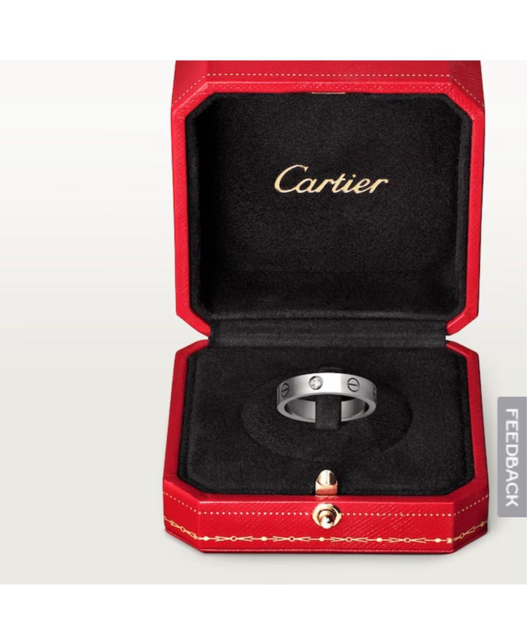 CARTIER Белое кольцо из белого золота, фото 3