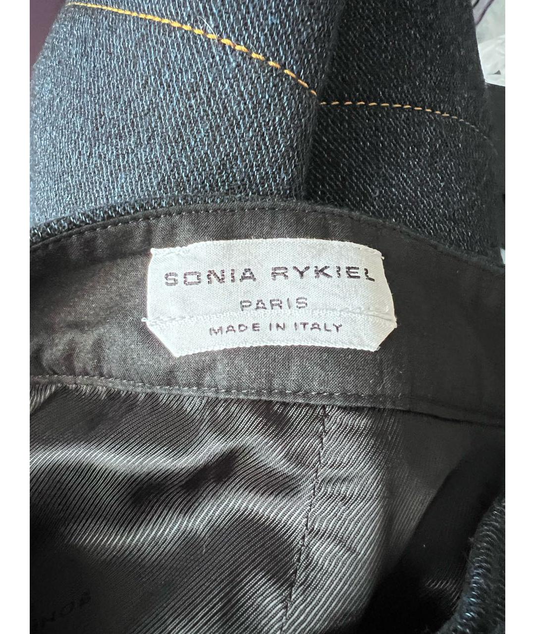 SONIA RYKIEL Темно-синяя юбка мини, фото 5