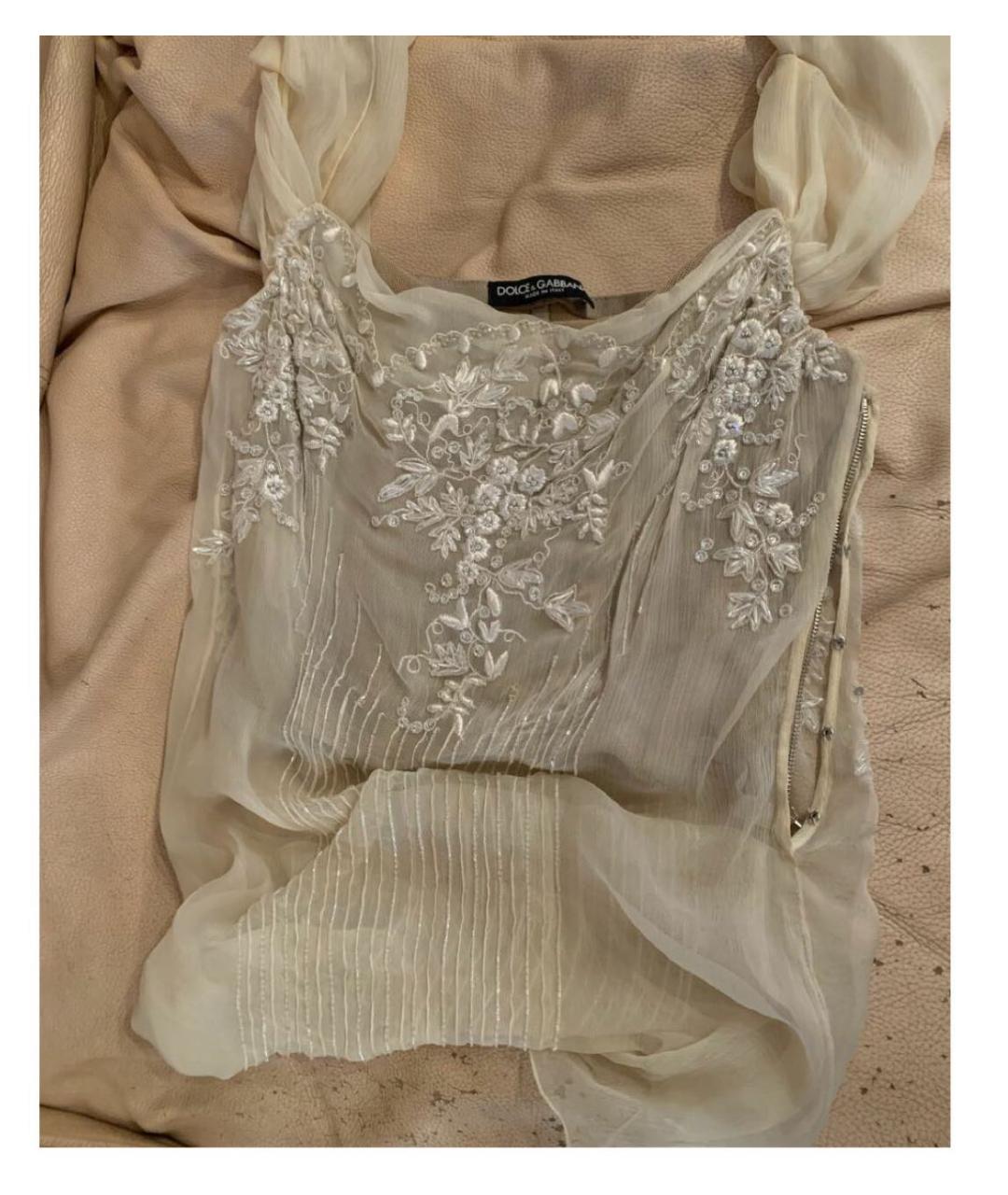 DOLCE&GABBANA Бежевая блузы, фото 2