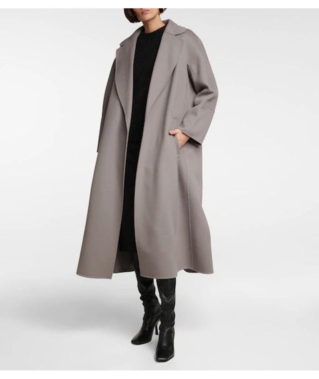 'S MAX MARA Антрацитовое шерстяное пальто, фото 2