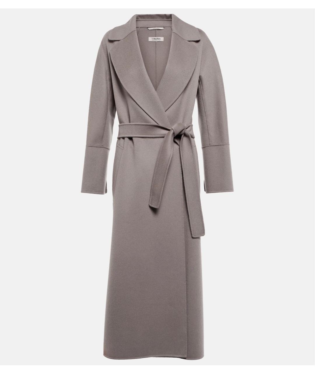 'S MAX MARA Антрацитовое шерстяное пальто, фото 8