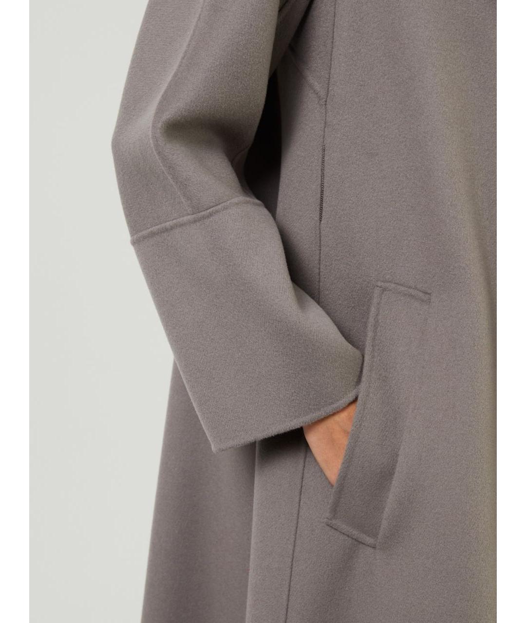 'S MAX MARA Антрацитовое шерстяное пальто, фото 5
