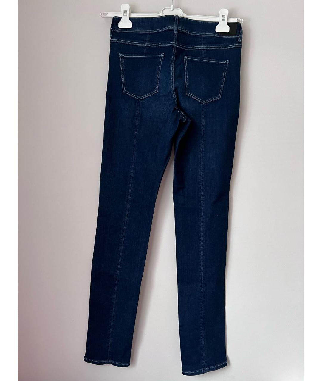 BOGNER Темно-синие хлопко-эластановые прямые джинсы, фото 2