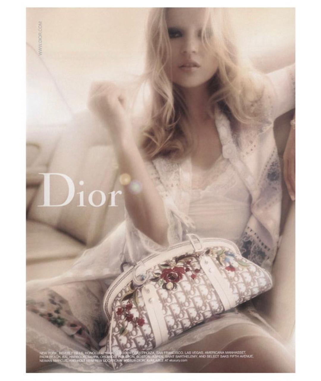 CHRISTIAN DIOR Розовая кожаная сумка с короткими ручками, фото 8
