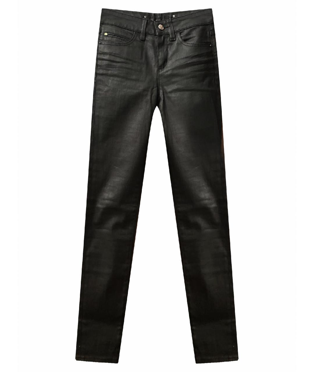 BARBARA BUI Черные хлопко-эластановые джинсы слим, фото 1