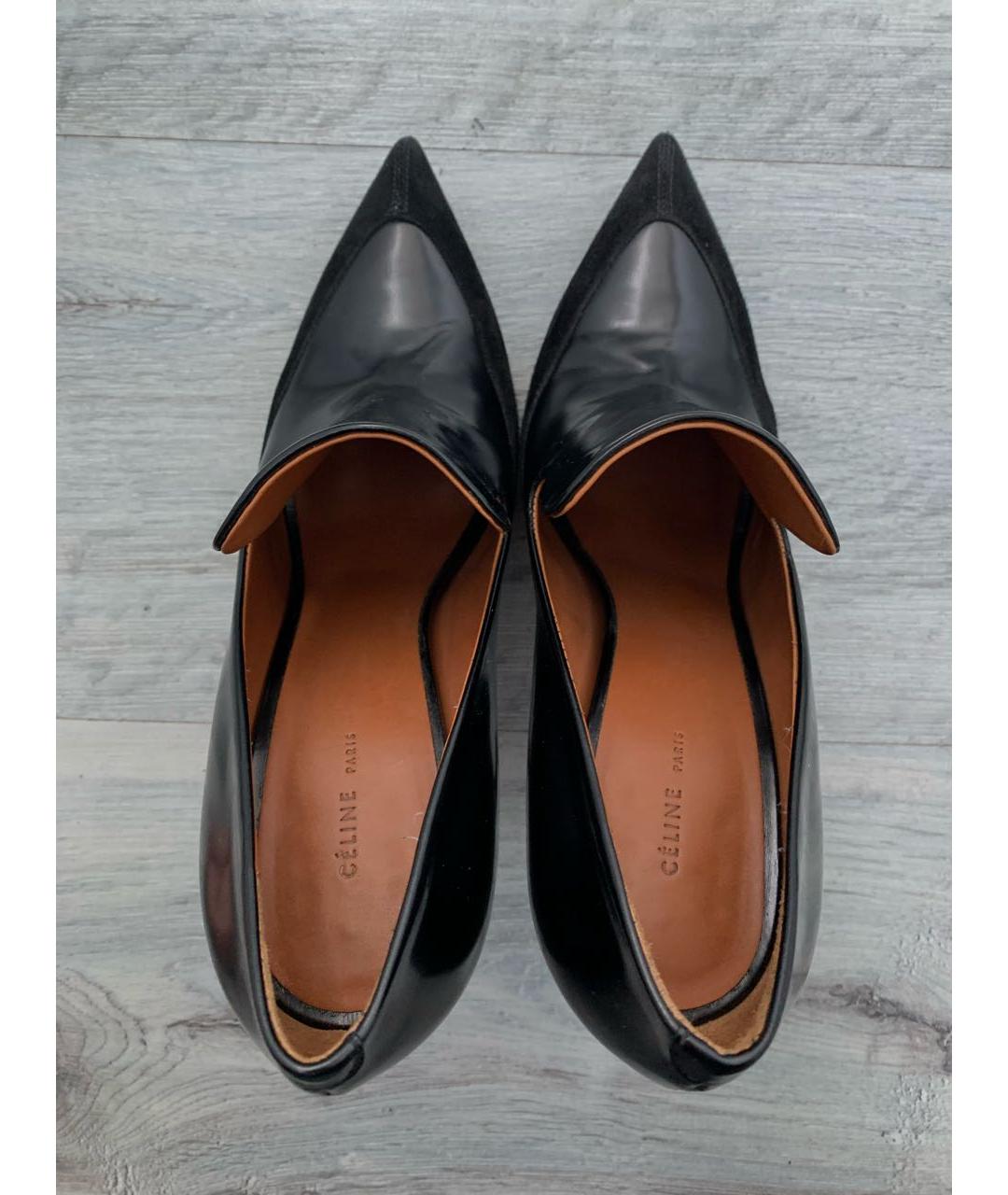 CELINE PRE-OWNED Черные кожаные туфли, фото 3