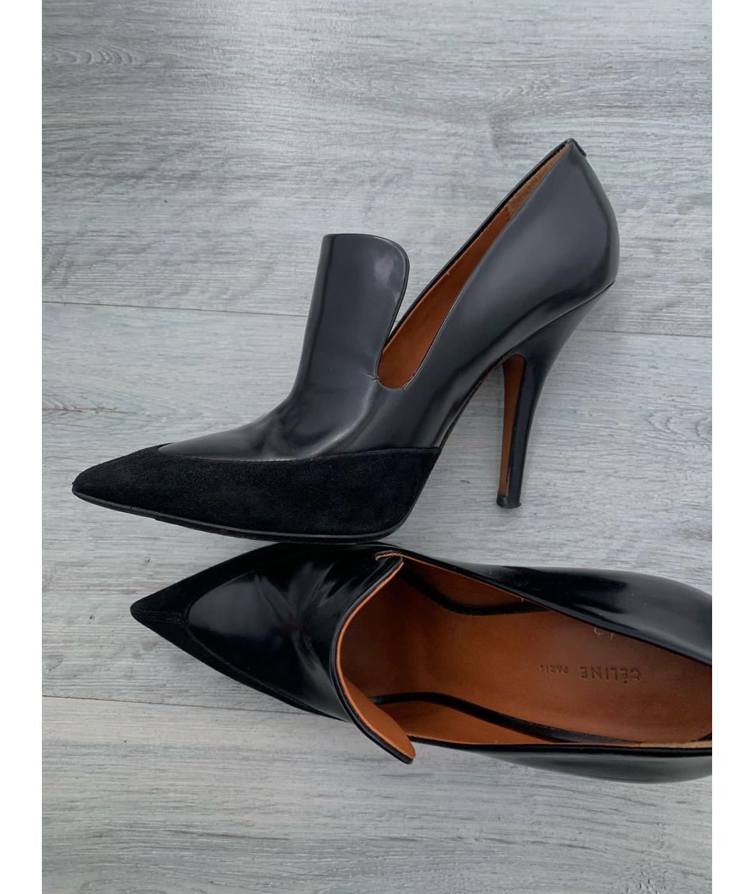 CELINE PRE-OWNED Черные кожаные туфли, фото 7