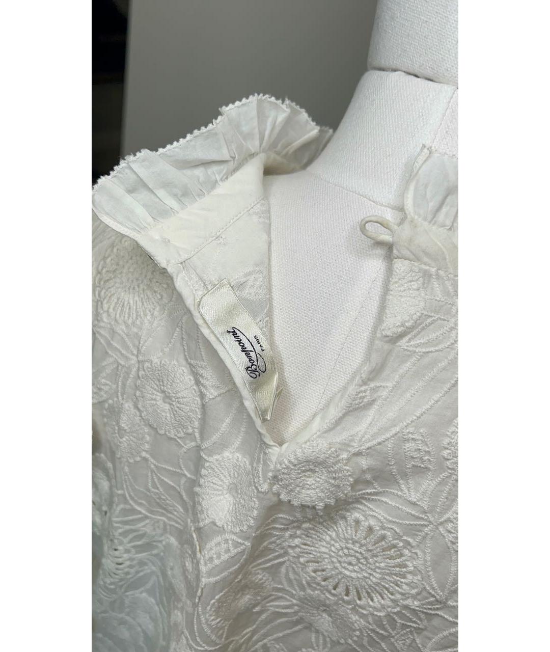 BONPOINT Белая хлопковая блузы, фото 3