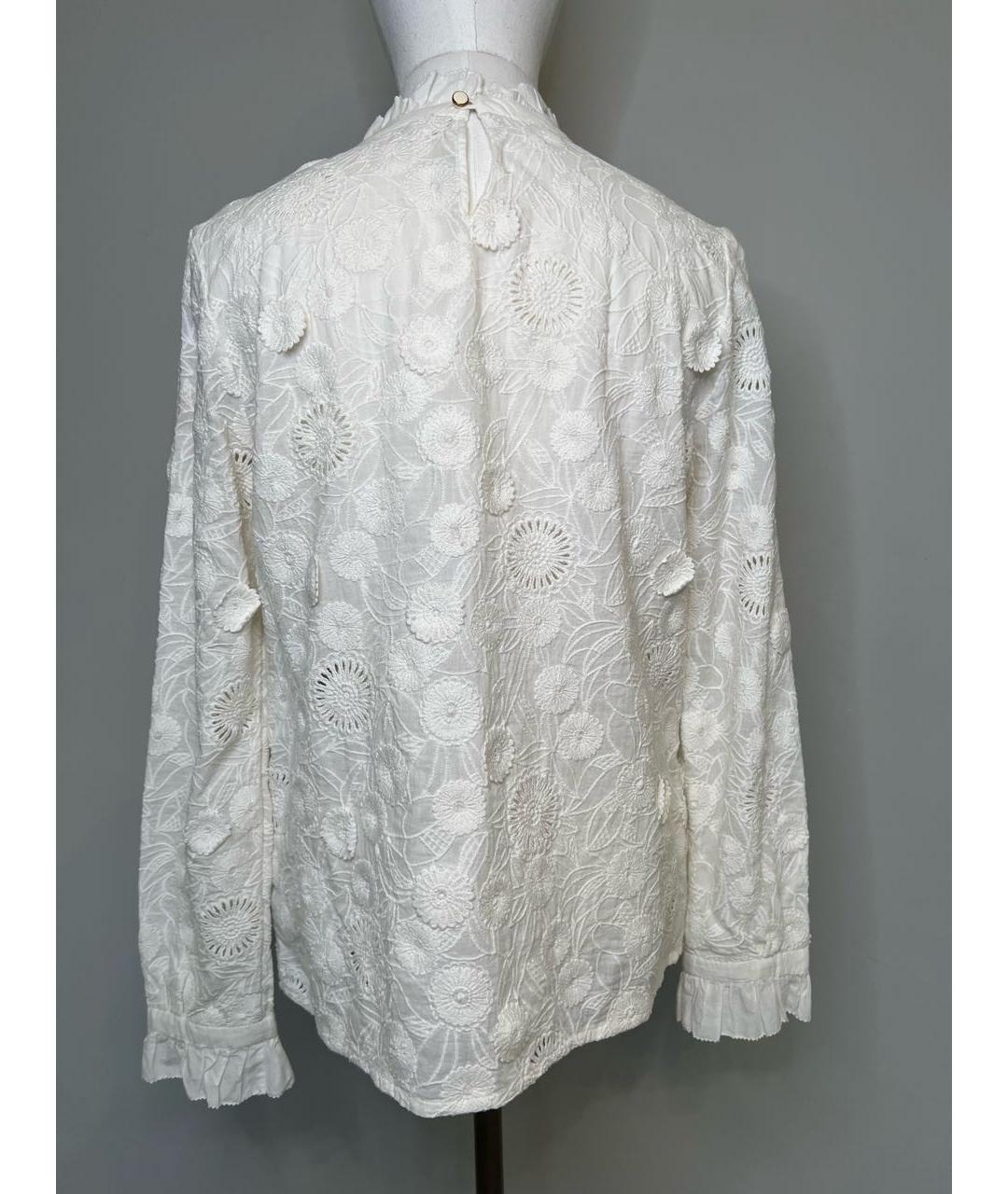 BONPOINT Белая хлопковая блузы, фото 2