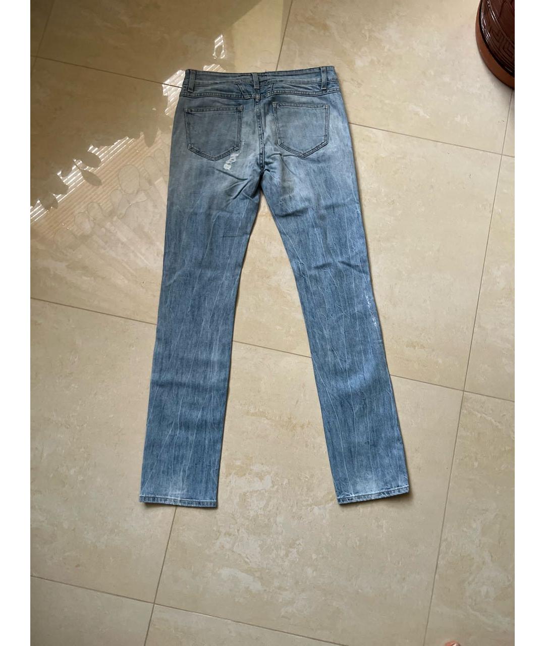 CLOSED Голубые хлопковые прямые джинсы, фото 2