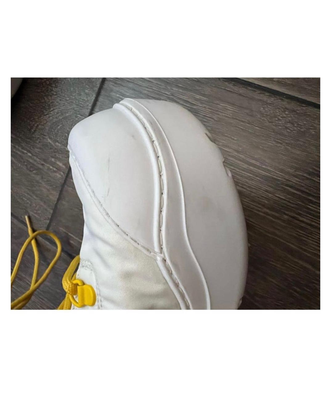 BOTTEGA VENETA Белые текстильные ботинки, фото 4