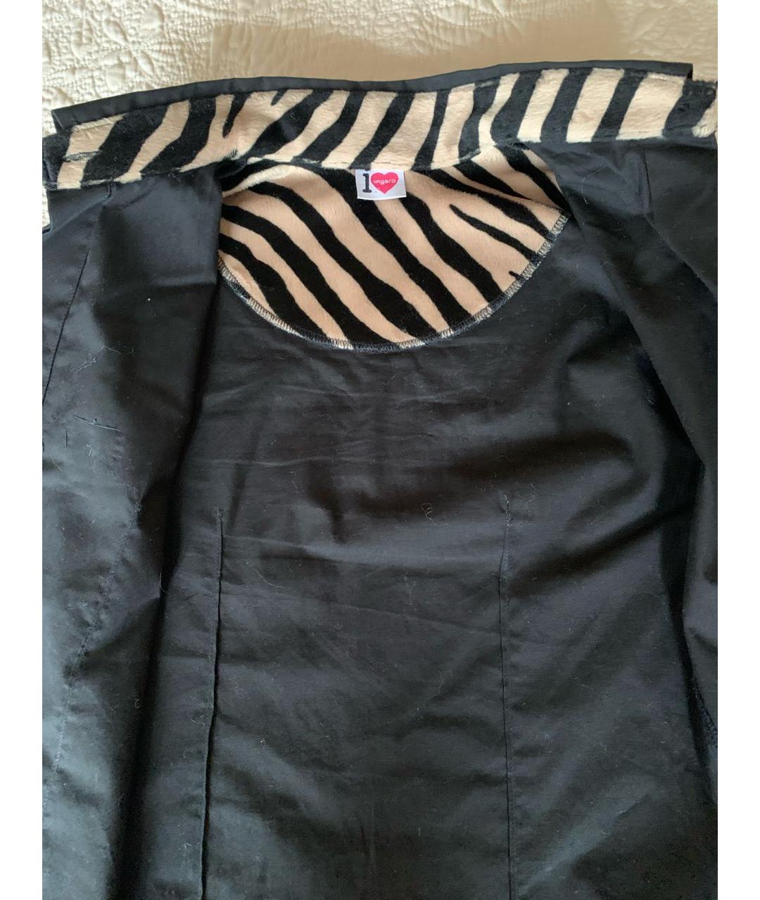 EMANUEL UNGARO Черная хлопковая рубашка/блузка, фото 3