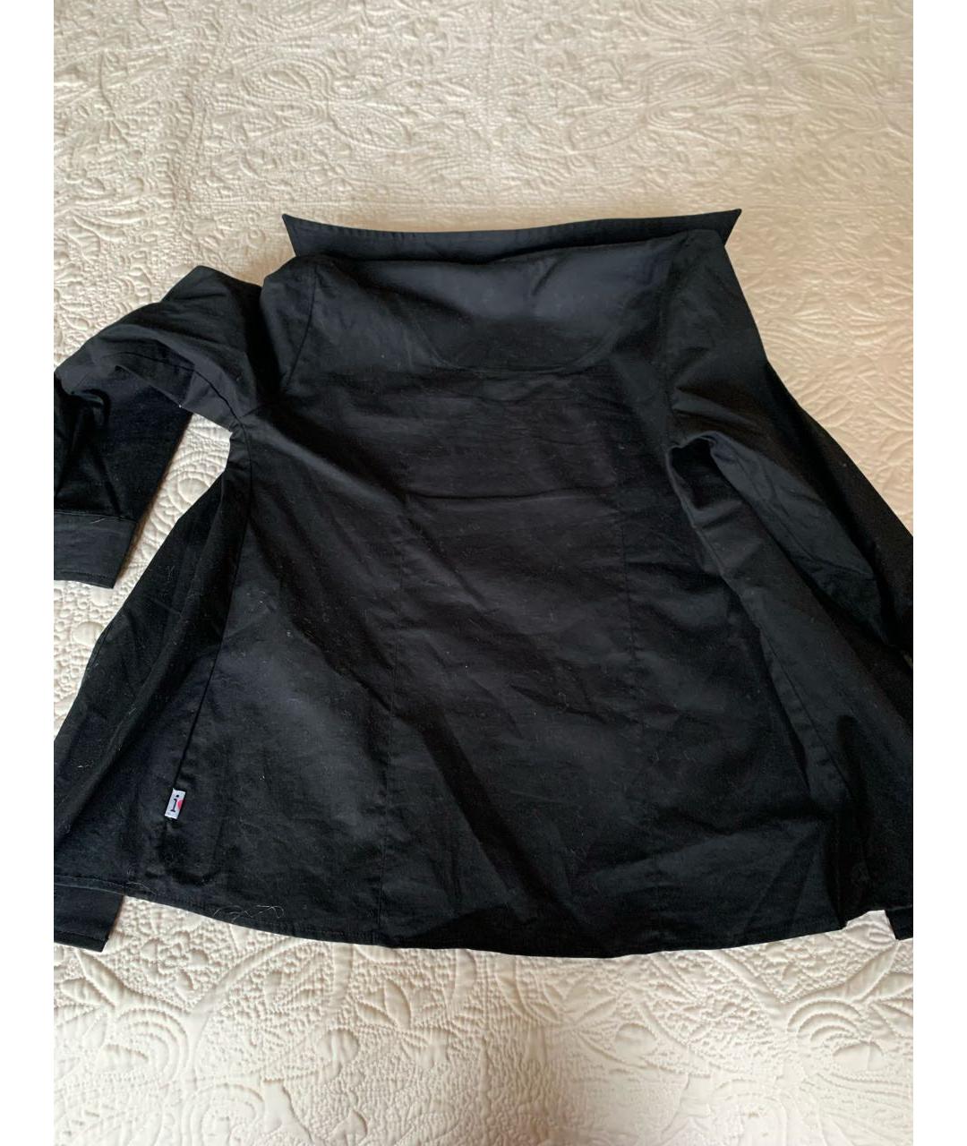 EMANUEL UNGARO Черная хлопковая рубашка/блузка, фото 2