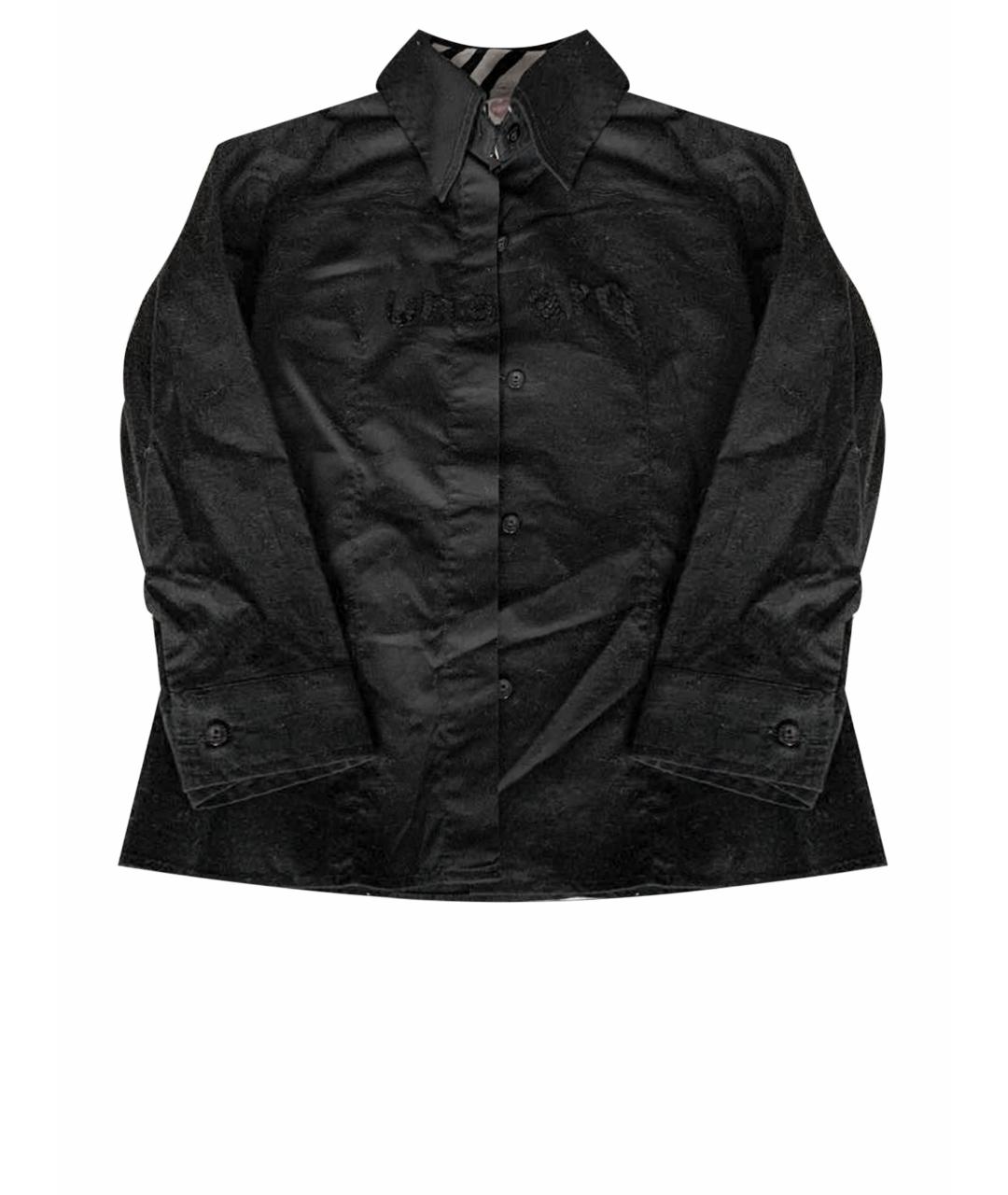 EMANUEL UNGARO Черная хлопковая рубашка/блузка, фото 1