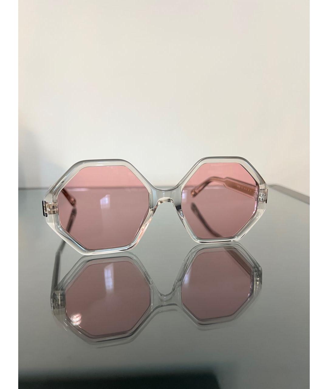 CHLOE Розовые пластиковые солнцезащитные очки, фото 9