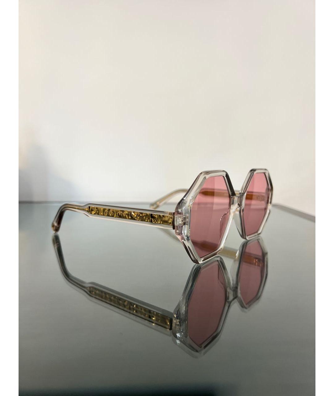 CHLOE Розовые пластиковые солнцезащитные очки, фото 2