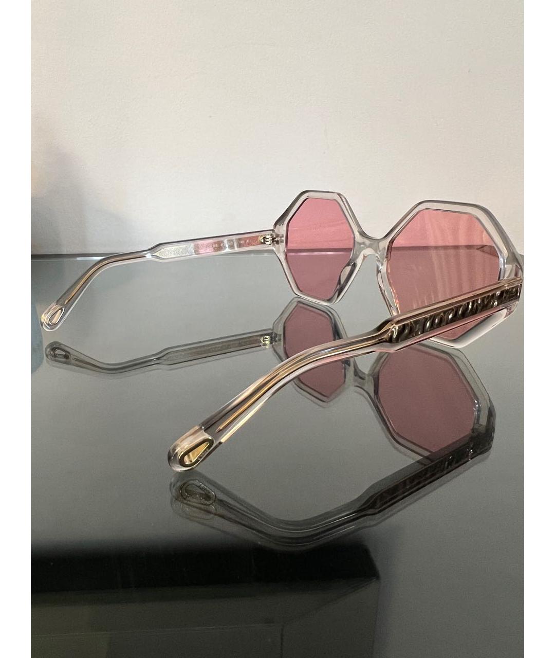 CHLOE Розовые пластиковые солнцезащитные очки, фото 6