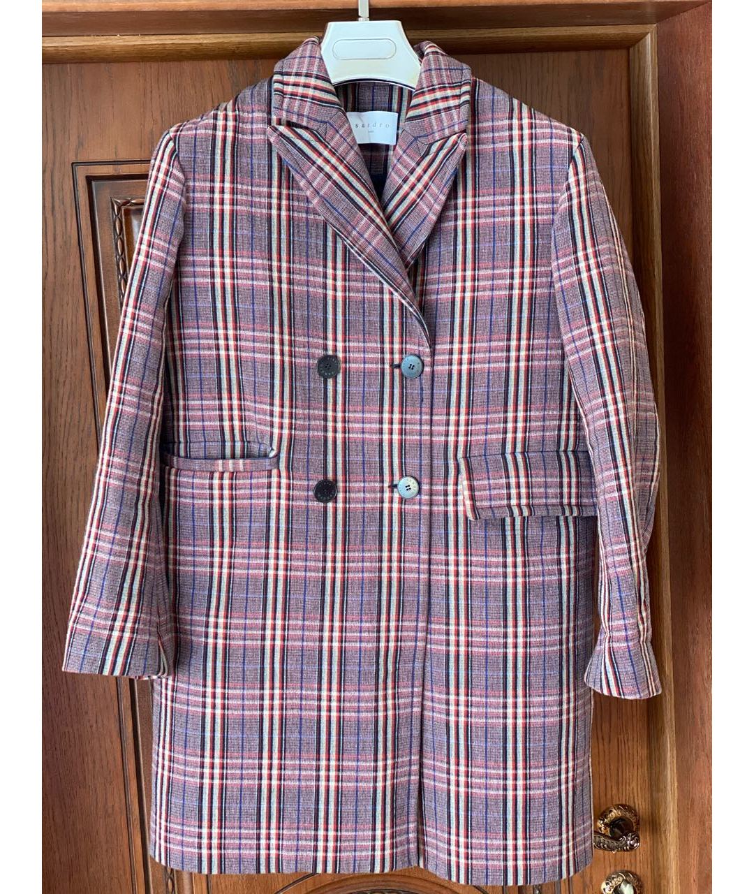SANDRO Мульти хлопковое пальто, фото 5