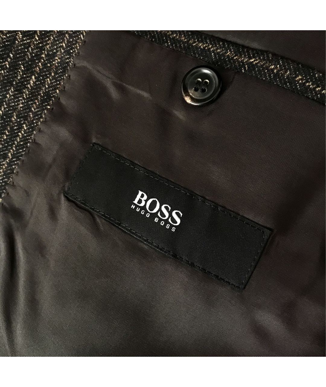 HUGO BOSS Коричневый шерстяной пиджак, фото 5