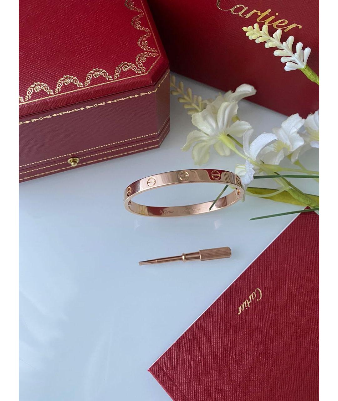 CARTIER Розовый браслет из розового золота, фото 3
