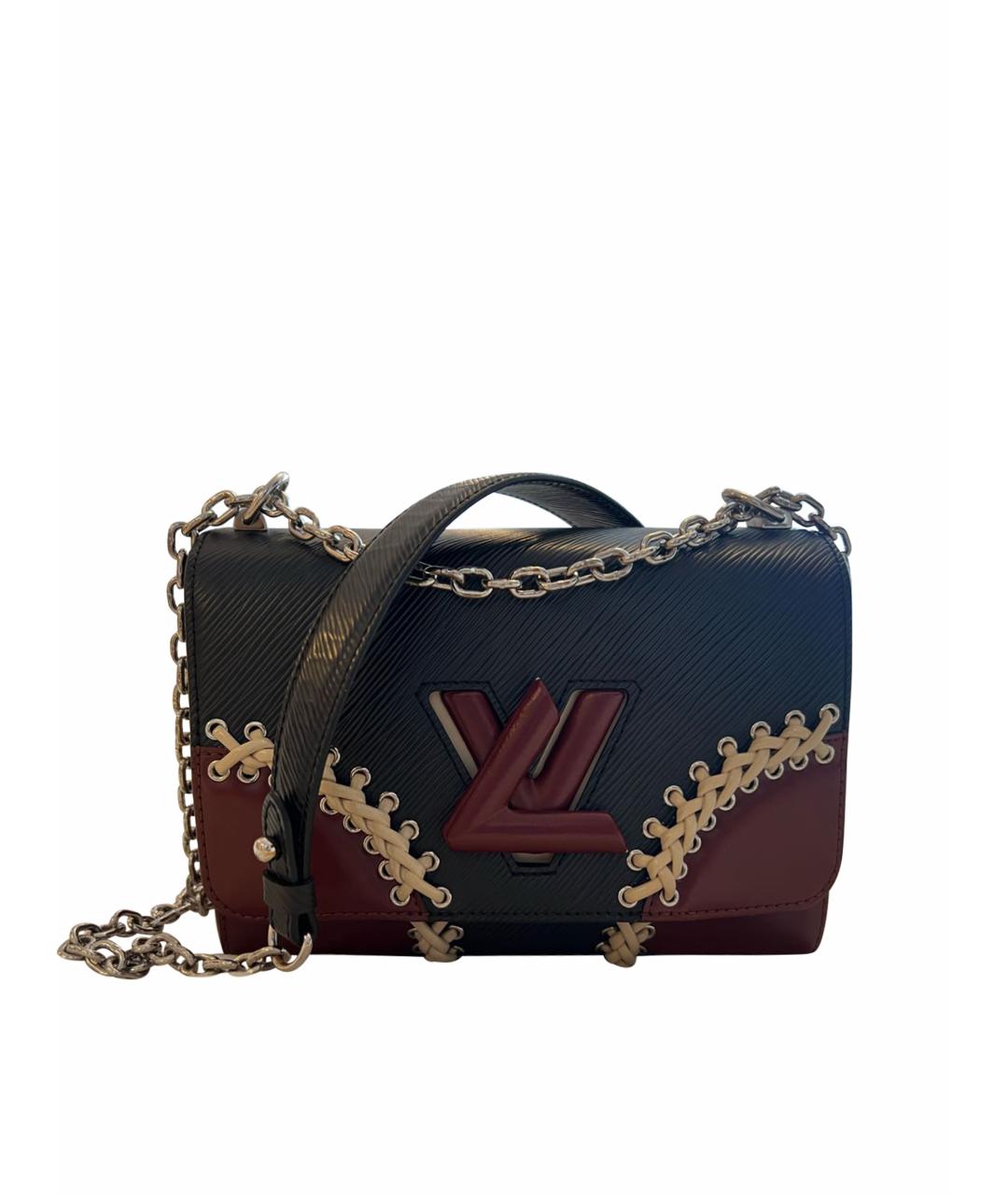 LOUIS VUITTON Черная кожаная сумка через плечо, фото 1