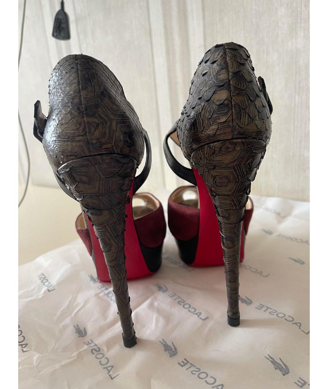 CHRISTIAN LOUBOUTIN Мульти туфли из экзотической кожи, фото 4