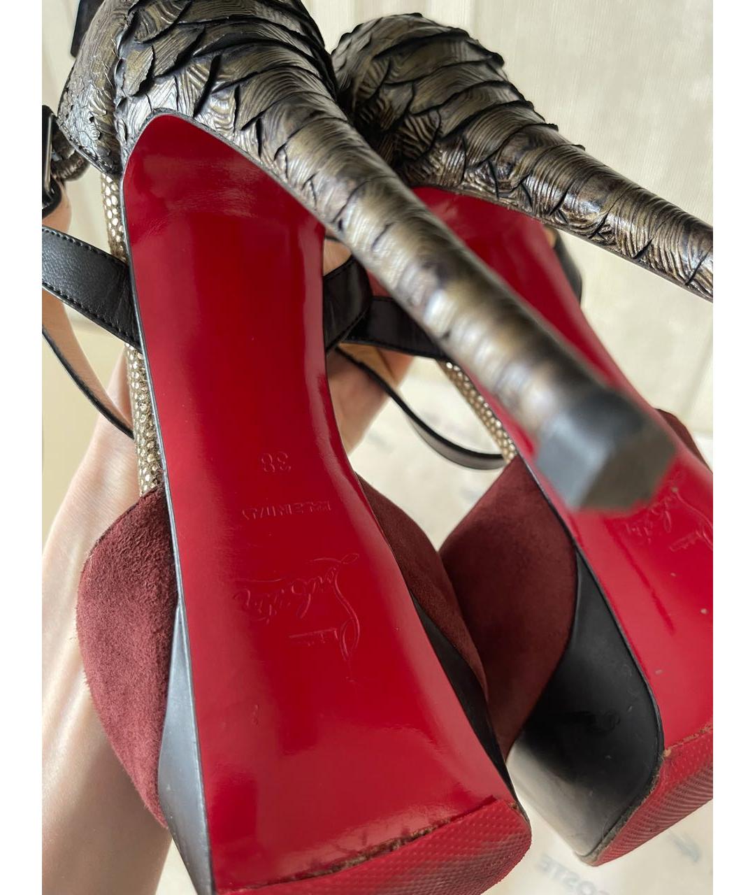 CHRISTIAN LOUBOUTIN Мульти туфли из экзотической кожи, фото 7