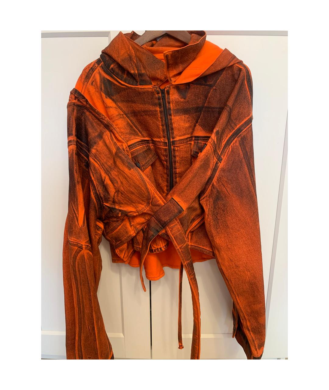 OTTOLINGER Оранжевая деним куртка, фото 3