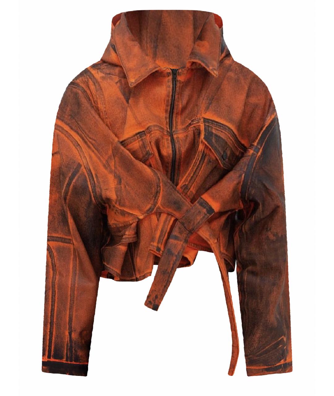OTTOLINGER Оранжевая деним куртка, фото 1