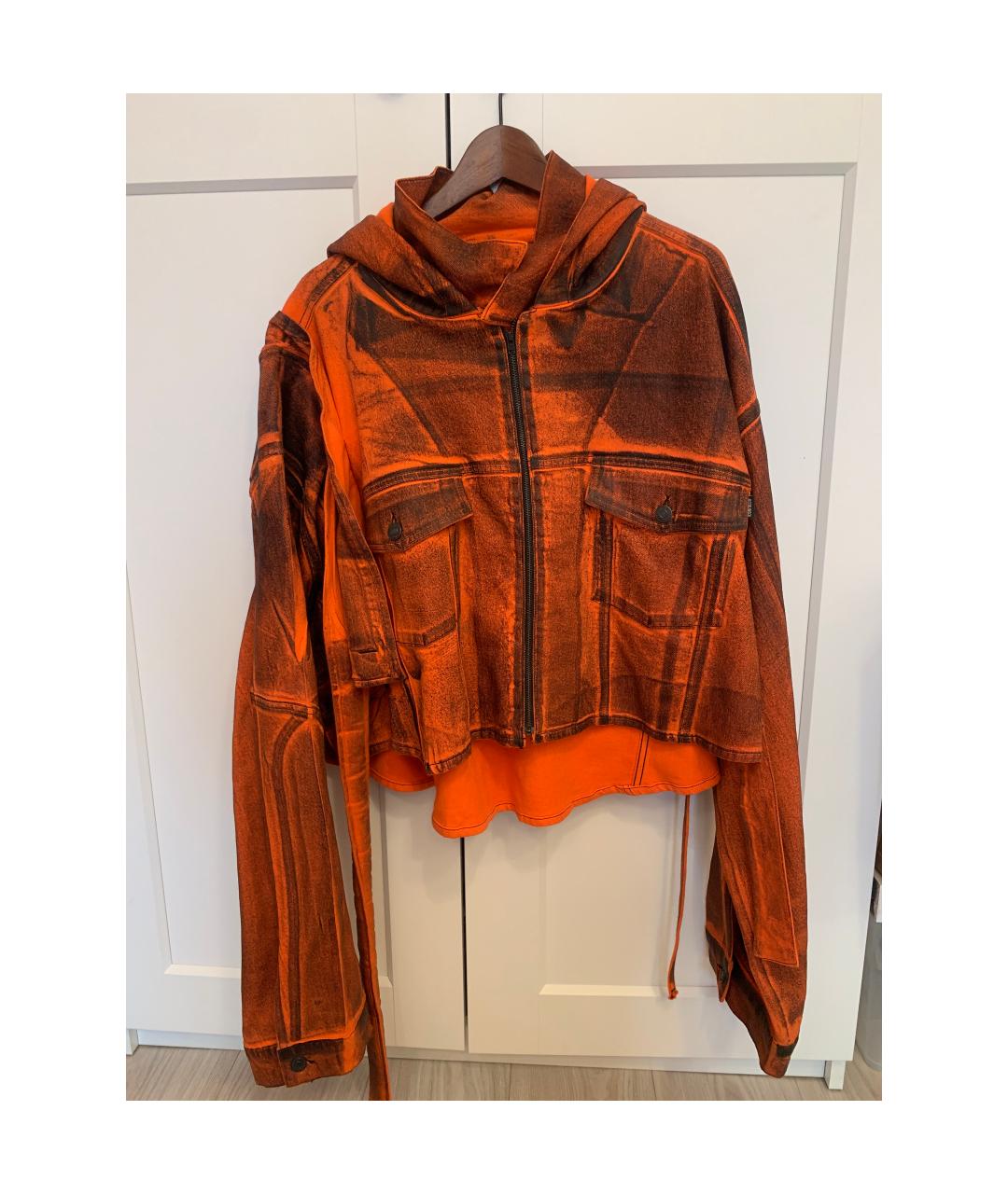 OTTOLINGER Оранжевая деним куртка, фото 4