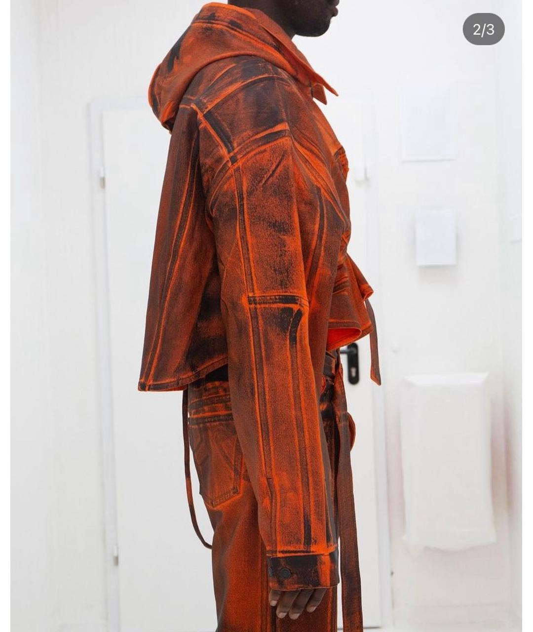 OTTOLINGER Оранжевая деним куртка, фото 8