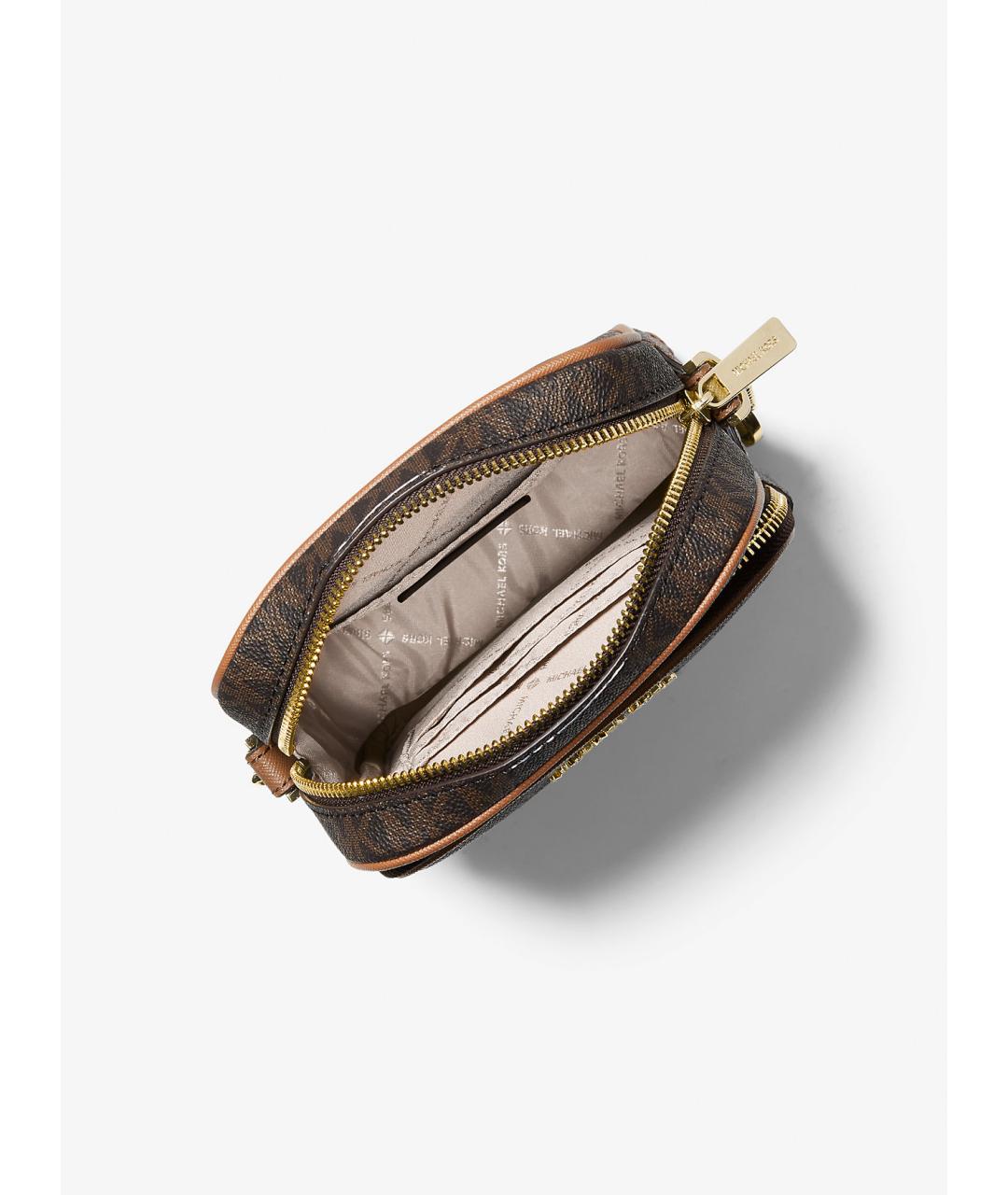MICHAEL KORS Коричневая сумка через плечо из искусственной кожи, фото 3