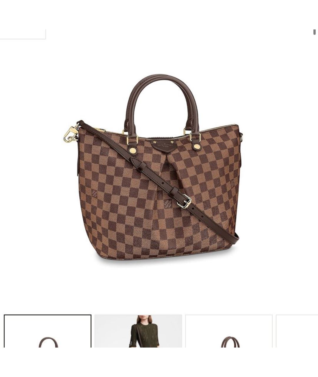 LOUIS VUITTON PRE-OWNED Коричневая сумка тоут, фото 3